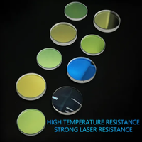 Lentille en silice fondue de quartz avec revêtement AR 30*5mm, fenêtre de protection laser à fibre 1064nm pour tête de découpe Raytools 1064nm
