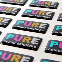 Feuilles d'autocollants en résine époxy avec logo personnalisé personnalisé autocollants en gel dôme 3D en forme de rectangle décalcomanies autocollants époxy en silicone dôme