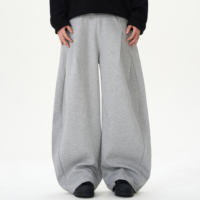 Fabricant d'usine Pantalons de survêtement personnalisés pour hommes Pantalons de survêtement noirs surdimensionnés Pantalons de survêtement en molleton 100% coton 450 Gsm