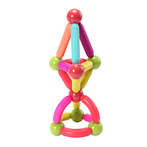 Set di Costruzioni in Plastica Educativo DIY con <span class=keywords><strong>Bastoncini</strong></span> Magnetici Colorati, Puzzle Componibile a Basso Costo di Fabbrica - Product Image 2
