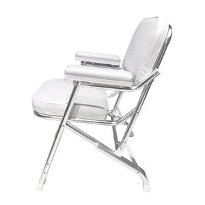 304 الفولاذ المقاوم للصدأ الأبيض سطح القارب كرسي كرسي قابلة للطي - Product Image 6