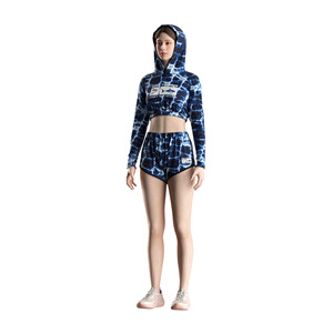 Haut d'été décontracté pour femme UPF100+ à coupe ajustée, taille élastique, manches longues raglan pour activités sportives - Product Image 5