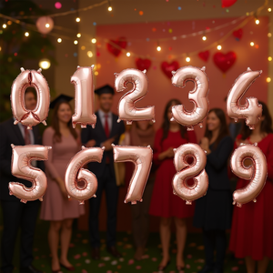 Globos de aluminio grandes color oro rosa para el Día de la Madre, graduaciones, fiestas, eventos, decoraciones para adultos - Product Image 2