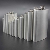14 5 6 7 8 9 10 18 oz gallon Bouteille d'alcool Mâle viski Whisky Pot de vin Bouteille Portable Poche extérieure en acier inoxydable Hip Flask