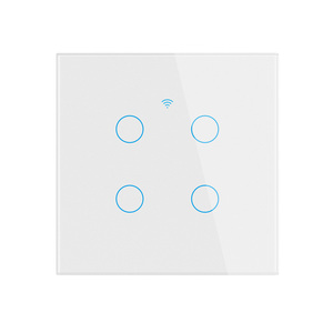Interruptor de Pared Táctil Inteligente WiFi Tuya con Certificación CE FCC RoHS, 4 Canales, 100-240V, Compatible con Alexa, Control de Iluminación para Hogar Inteligente PST-TY-<span class=keywords><strong>E4</strong></span> - Product Image 3