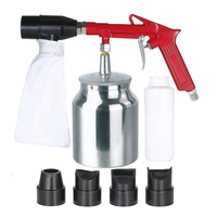 Pistolet de sablage professionnel pour machine de sablage, atomiseur antirouille avec sac à poussière, pistolet de décapage de rouille 1 kg