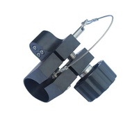 Varilla de Metal de Alta Precisión de 25 mm con Nivel de Burbuja Negro, Varilla de Centrado GPS para Instrumentos de Topografía