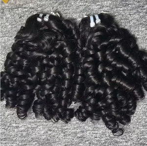 Cheveux synthétiques de qualité supérieure, mèches de cheveux ondulés lâches, cheveux noirs ondulés, cheveux humains - Product Image 3