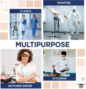 लंबी आस्तीन गैर बुना हुआ गाउन सूट पीपी एसएमएस कपड़े डिस्पोजेबल सांस लैब कोट - Product Image 5