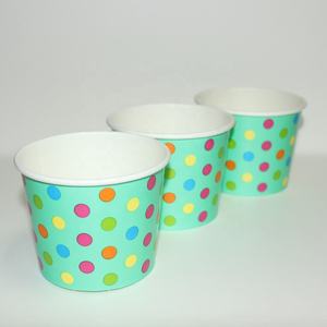 Porte-gobelet en papier artisanal personnalisable de 4oz pour crème glacée pour l'emballage d'usine de nouilles Pizza Hamburgers Aliments pour animaux de compagnie - Product Image 5