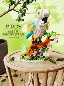 Little Bird Series 1:8 plástico ABS Micro ensamblaje de partículas bloques de construcción juguete loro Urraca <span class=keywords><strong>Gaviota</strong></span> águila niños - Product Image 6