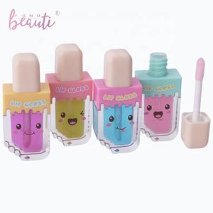 Ensemble de maquillage pour enfants en plastique mignon avec brillant à lèvres, jouets de beauté écologiques non toxiques pour filles - Product Image 4