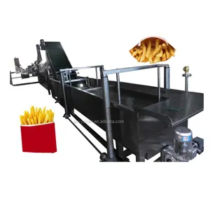Mesin panggang kentang goreng beku otomatis penuh/stik kentang membuat peralatan mesin manufaktur untuk ide bisnis kecil