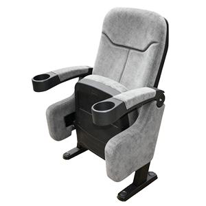 Sillas grandes y altas de tela roja, asientos de lujo plegables VIP para cine, películas, iglesia, auditorio, usadas en teatro - Product Image 2