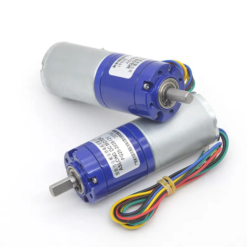 ASLONG PG28-2838 gigi motor dc, 12V 12-1780RPM gir motor Planet tanpa sikat mikro DC peredam harga motor dc