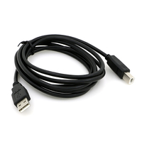 Cable de Impresora USB 2.0 Micro-USB Tipo A Macho a Tipo B Macho Recto, con Malla de Protección, para Computadora y Cámara