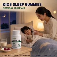 Gummies pour le sommeil des enfants avec 0,5 mg de mélatonine, L-théanine, camomille et mélisse, aide naturelle au sommeil pour enfants, marque OEM