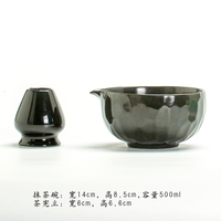 Chawan japonais de luxe émaillé fait à la main avec logo personnalisé couleur Katakuchi bol à Matcha en forme de coeur avec bec en céramique