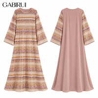 Abaya Kaftan élégante pour femmes musulmanes, été, luxe, Dubaï, perles, broderies, paillettes, colorée, faite à la main, Eid Ramadan, vente en gros