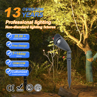 Projecteur LED Moderne 7W/10W RGB avec Corps en Aluminium Étanche IP65 Lumière de Jardin à Piquet pour Paysage Extérieur et Forêt