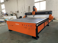 Machine de gravure CNC 3 axes multifonctionnelle 2000*4000mm pour MDF et bois 3D avec commande Syntec PLC et broche simple