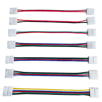 Connecteur 4 broches 10mm de large en aluminium connecteur de support de lumière LED 4pin 90 degrés connecter connecteur de bande LED RVB