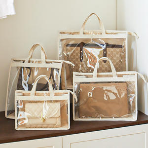 Sac de rangement anti-poussière rectangulaire à suspendre pour chambre à coucher, sacs d'organisation, housse transparente imperméable - Product Image 3