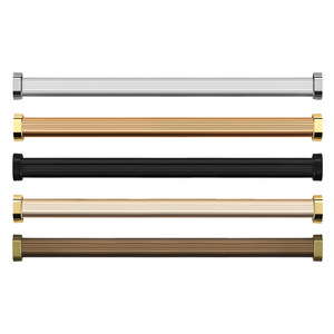 Barra colgadora de armario de aleación de aluminio Jiufa, soporte de barra interior moderno y sencillo para armario, accesorios para perchero. - Product Image 4