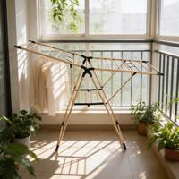 Séchoir à linge pliable et extensible en métal grande capacité pour salle de bain et usage domestique, support multifonctionnel pour vêtements