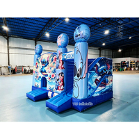 Château gonflable commercial avec toboggan pour enfants et location pour événements et fêtes