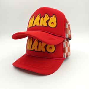 Casquette Trucker Personnalisée Broderie et Impression 5 Panneaux avec Corde en Mousse – Casquette de Baseball Snapback Personnalisée - Product Image 1