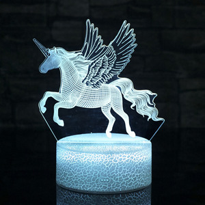 LED Tischlampe USB Acryl-Licht LED-Lampe Acryl-Schreibtischlampe 7 Farben Lustige USB Weihnachts-RGB-Lichter Kreatives Geschenk Raumdekoration für Feiertage - Product Image 2