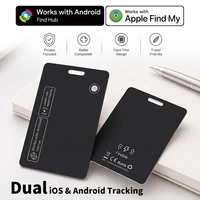 Tarjeta Localizadora para Apple Find My y Google Find Hub, Inteligente, Antipérdida, Resistente al Agua IP68, Batería de 9 Meses para Porta Pasaportes
