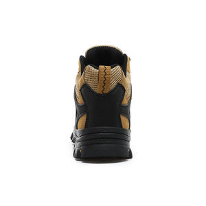 נעלי הליכה לגברים, נעלי טיפוס בהתאמה אישית, נעליים עם שרוכים, נעליים עם קצה עגול, עור אמיתי, רשת PU, סתיו - Product Image 4