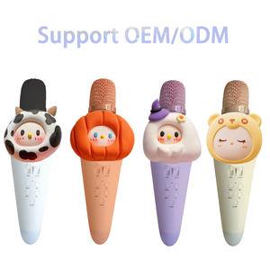 Micrófono para cantar para niños, cambiador de voz y grabadora, juego de altavoces, juguete de Karaoke, cancelación de ruido, micrófono inalámbrico recargable - Product Image 3