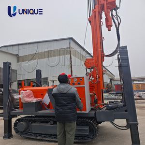 Nouvelle plateforme de forage de puits d'eau chinoise UNIQUE, profondeur 200m, 260m, 300m, composants diesel (engrenages/boîte de vitesses/moteur/pompe), tension 380V, à vendre - Product Image 4