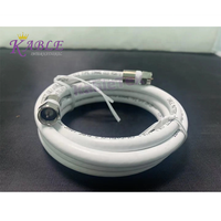 Cable Coaxial KableTex RG6 Personalizado, Tipo Jumper Cuádruple, Conductor CCS, Conector F, Blindaje Cuádruple (Lámina de Aluminio 60% + Trenzado 40%), 1 Conductor