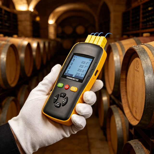 Digital Display Indoor K T J Type Temperature Measure Meter Recorder Thermometer Hygrometer