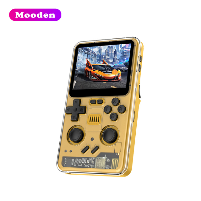 L POWKIDDY RGB20 PRO 3.2 Inch IPS Screen WiFi Retro Punk Style Handheld Gaming Console Classic Game Player Children's Gift
