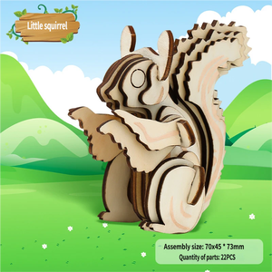 Puzzle 3D réaliste en bois de dinosaure Stégosaure - Jouet éducatif DIY pour enfants, jeu créatif et exploration des animaux préhistoriques - Product Image 5