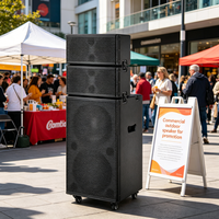 Altavoces Estéreo Inalámbricos de Madera para Escenario, Equipo de Sonido de Gran Potencia para el Hogar, Amplificadores con Audio para Exteriores