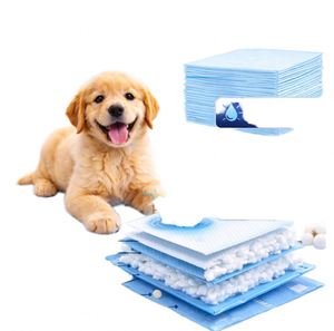 Almohadillas de entrenamiento desechables para cachorros de carbón de bambú súper absorbentes OEM de fábrica al por mayor, de 6 capas, a prueba de fugas, muestra gratuita - Product Image 1
