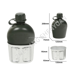 Botella de Agua Portátil de 1L, de Aluminio y PE, Ultraligera, Ecológica, Desmontable, Impermeable, de 2 Piezas, en Bolsa de Polietileno, para Campismo al Aire Libre - Product Image 6