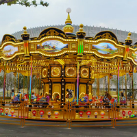 Manège de fête foraine extérieur 36 places, carrousel de chevaux de Noël pour enfants à vendre