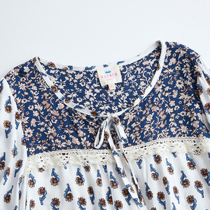 Blusa de Moda con Estampado Floral y Mangas Largas para Chicas, Diseños Populares, Precio de Stock - Product Image 5