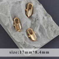 M928 Lot de 10 crochets mousquetons en cuivre pour la fabrication de bijoux pour femmes, vente en gros