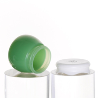 10g en gros pot de miel coloré forme Unique bouchon à vis acrylique Double couche cosmétique pot de crème personnalisé