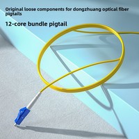 Pigtail SC/UPC Single Head 1m Kabel Serat Optik Single Mode Kelas Telekomunikasi untuk Penggunaan Modem dan Hub Fiber Fusion Docking