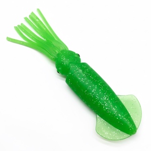 Señuelo de Pesca de Calamar Suave de PVC Rosa Luminoso de 23 cm para Pesca de Salmón en Kayak, Pesca de Grandes Peces en Alta Mar, sin Anzuelos - Product Image 6