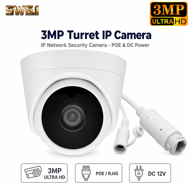 HIKWIFI 3MP Mini WiFi Hidden Camera Full Color Night Vision Indoor Outdoor Home Security Monitoring With Speaker